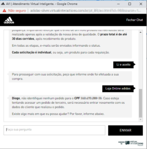 Nas mensagens de erro foram implementadas soluções de mensagens que ajudassem o usuário a sair da situação de erro.