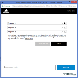 Wireframe de tela - "Upload"